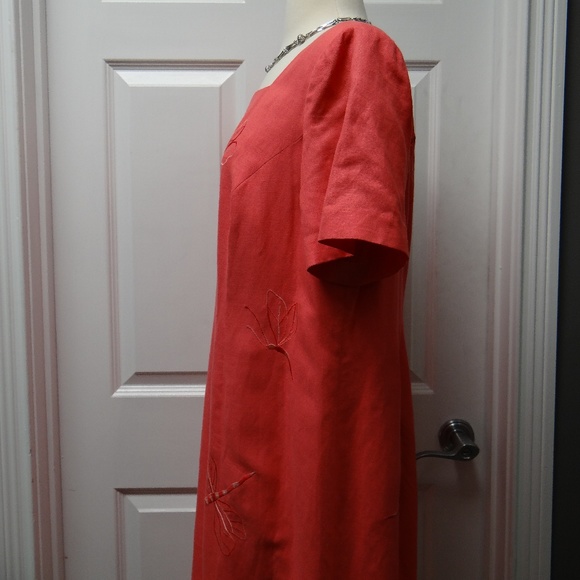 DONNA MORGAN - Vintage Embroidered Dragonfly Dress - Picture 4 of 8